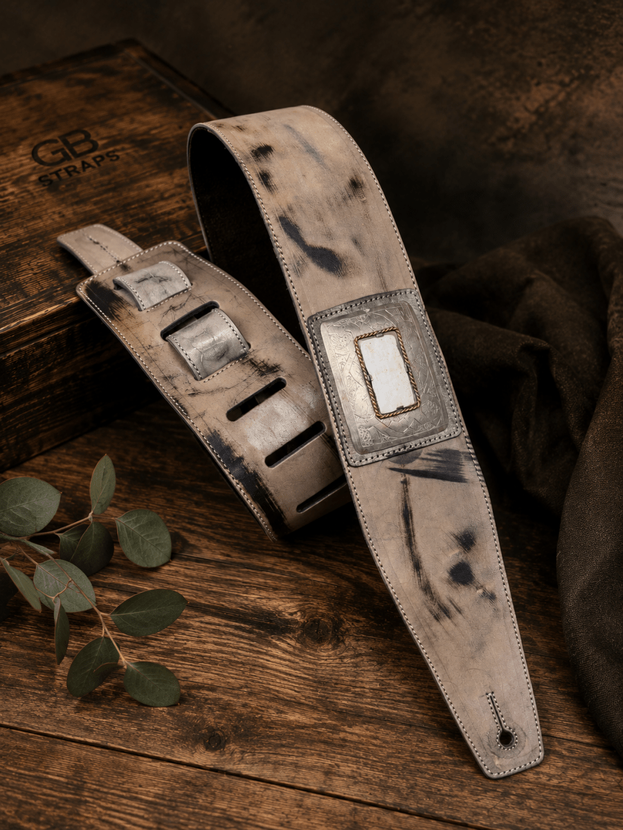 Desert Relic Legacy – Premium Handmade Leather Guitar Strap - GBS