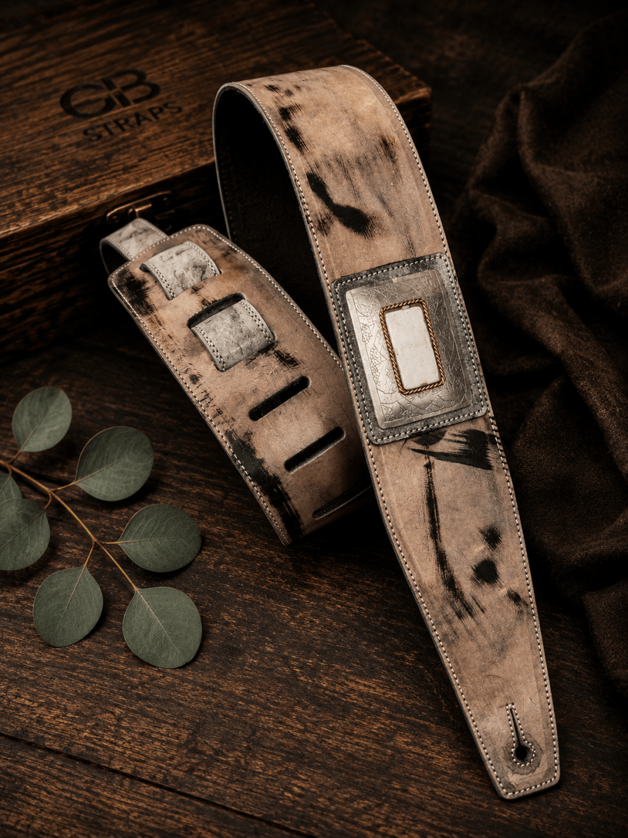 Desert Relic Legacy – Premium Handmade Leather Guitar Strap - GBS