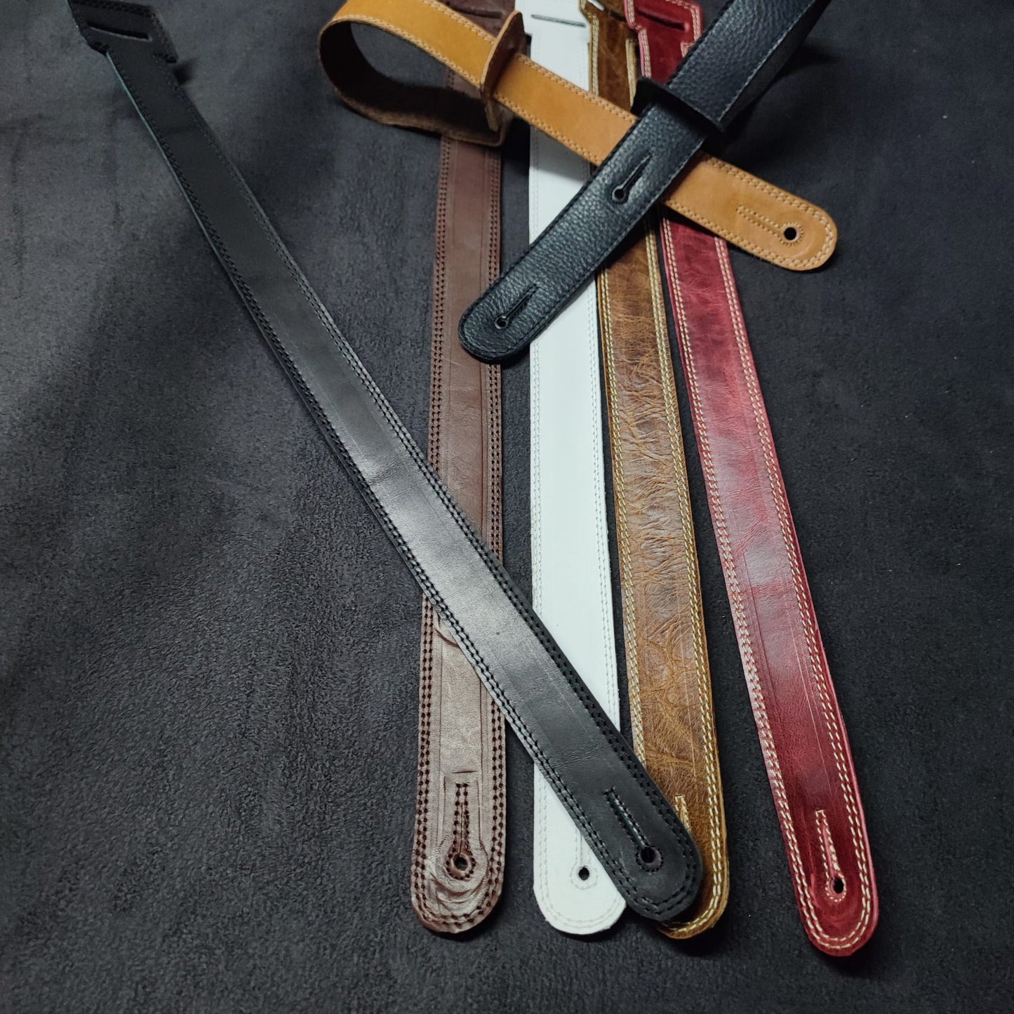 Guitar Leather Straps by George B Straps