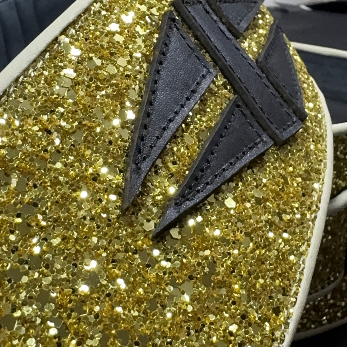 Psychedelic Gold Guitar Strap with Gibson Logo | GBS Handmade Leather - GBS