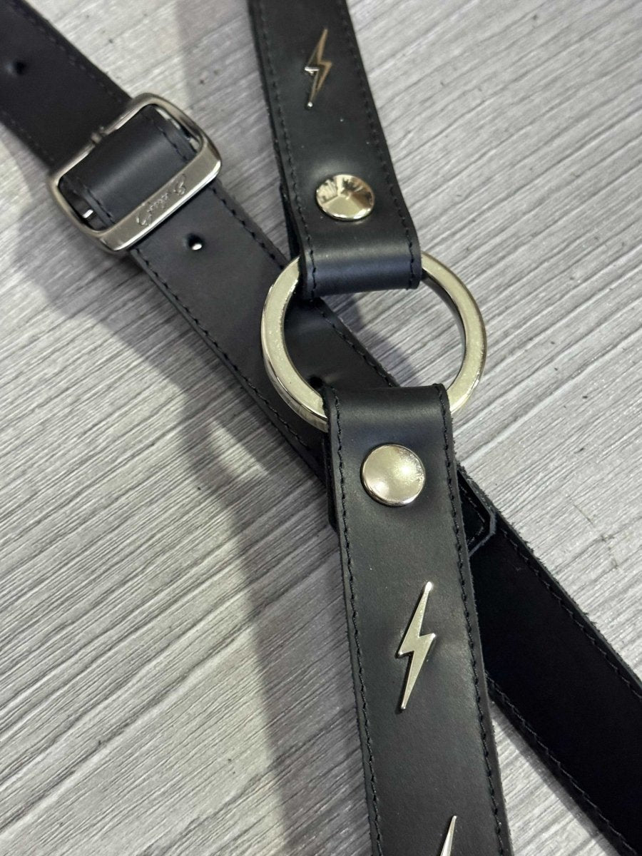Voltage Black,lrather strap - GBS