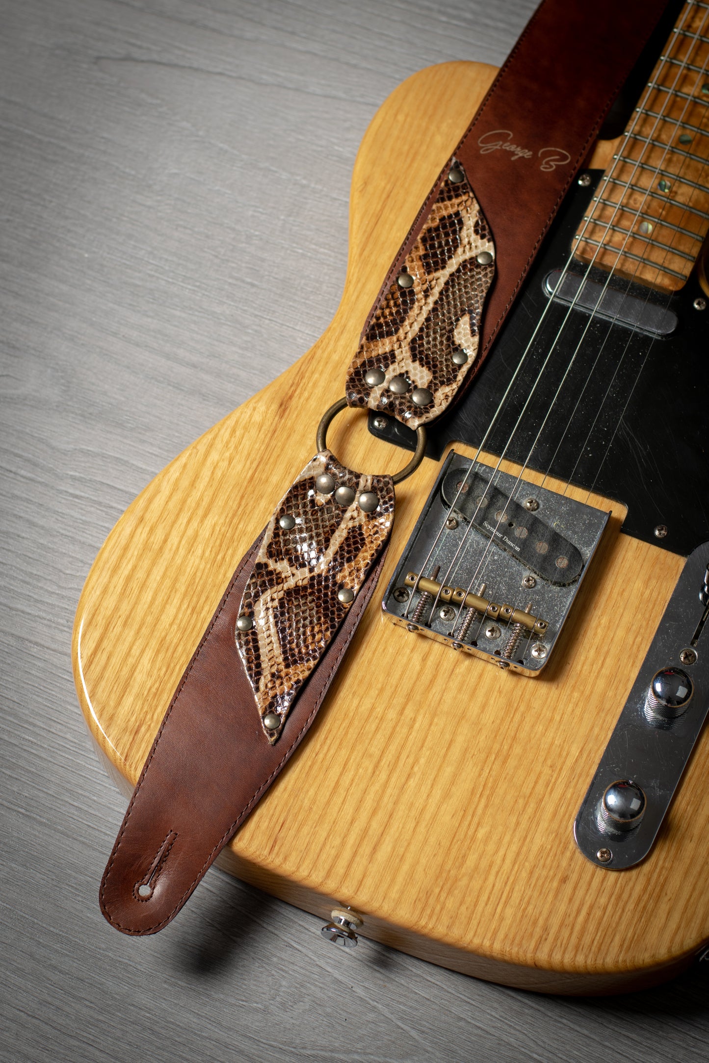 Guitar Leather Straps by George B Straps