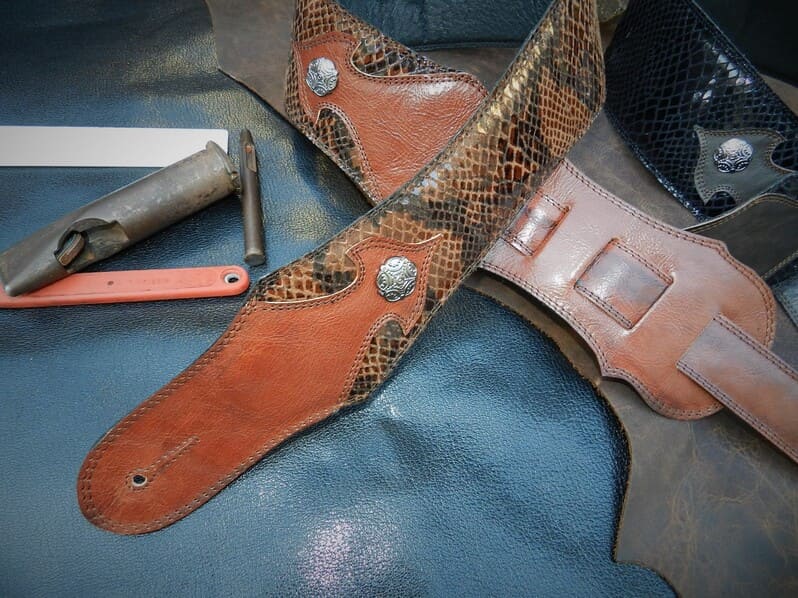 Guitar Leather Straps by George B Straps