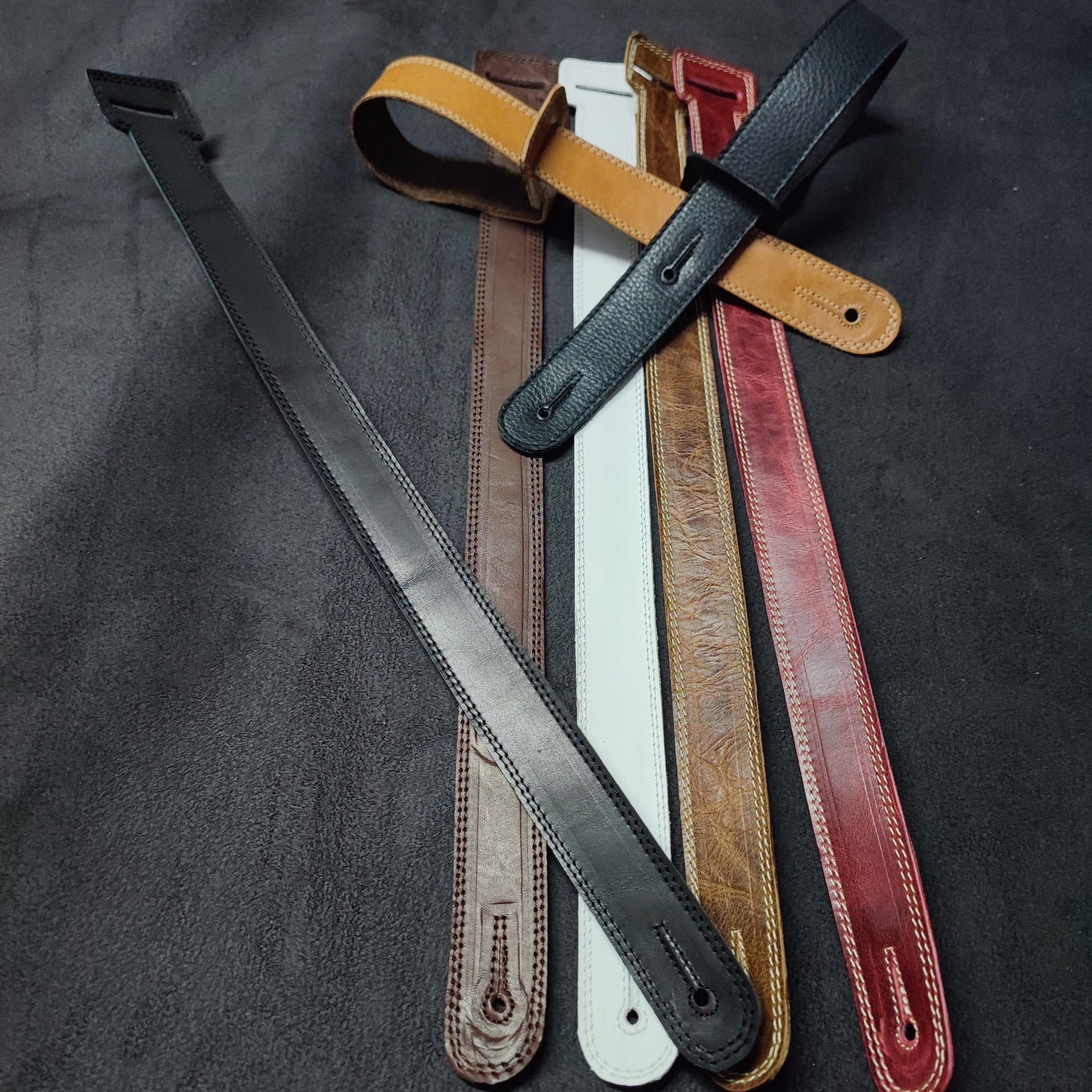 Guitar Leather Straps by George B Straps