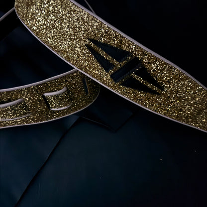 Psychedelic Gold Strap with Gibson Logo - GBS