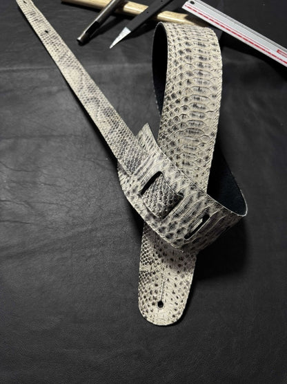 Beige Snake Texture Leather Strap | Elegant Premium Replacement Strap - GBS