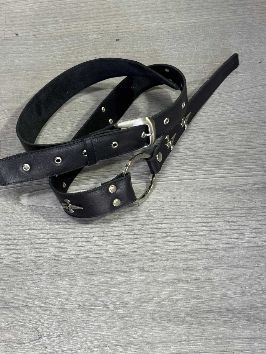 Black Titan,leather guitar strap handmade in Portugal - GBS