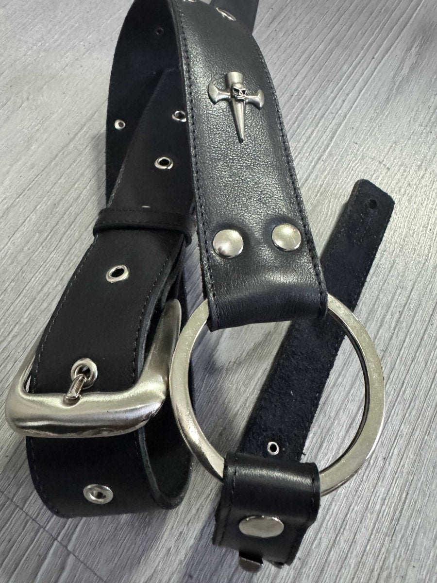 Black Titan,leather guitar strap handmade in Portugal - GBS