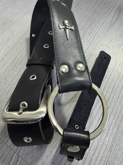 Black Titan,leather guitar strap handmade in Portugal - GBS