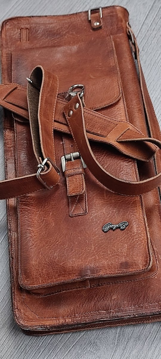 Deluxe Drum Leather Bag - GBS