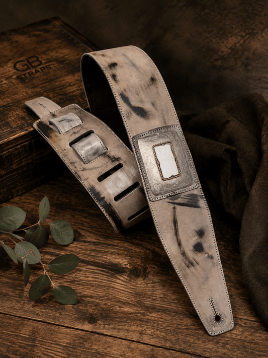 Desert Relic Legacy – Premium Handmade Leather Guitar Strap - GBS