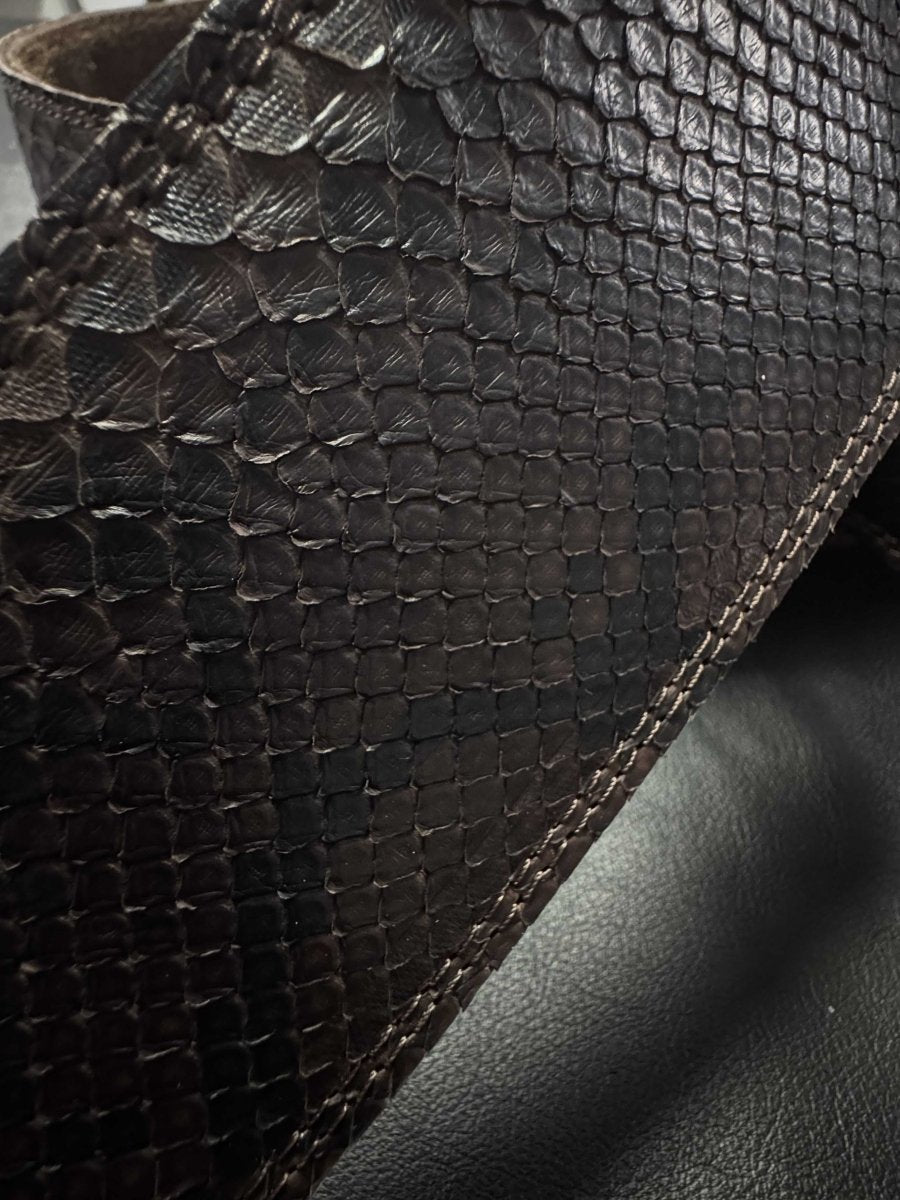 Genuine python dark Brown Brown - GBS