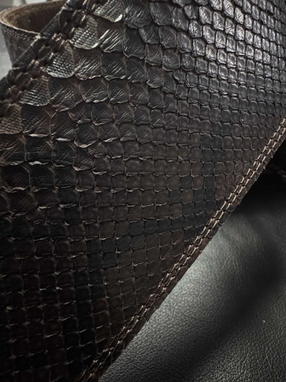 Genuine python dark Brown Brown - GBS