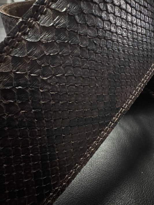 Genuine python dark Brown Brown - GBS