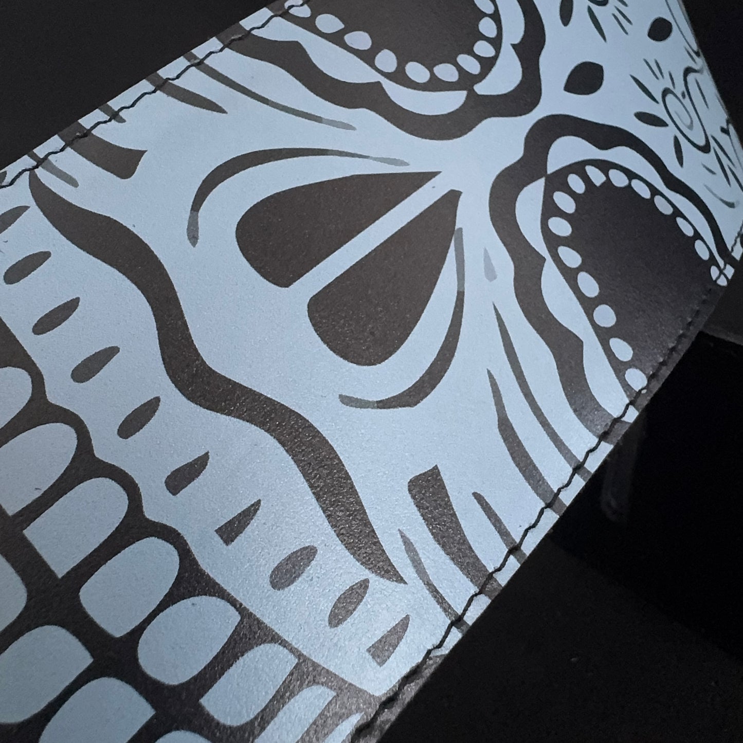 Mexican Skull Guitar Strap – Day of the Dead Edition | Handmade Leather from Portugal - GBS