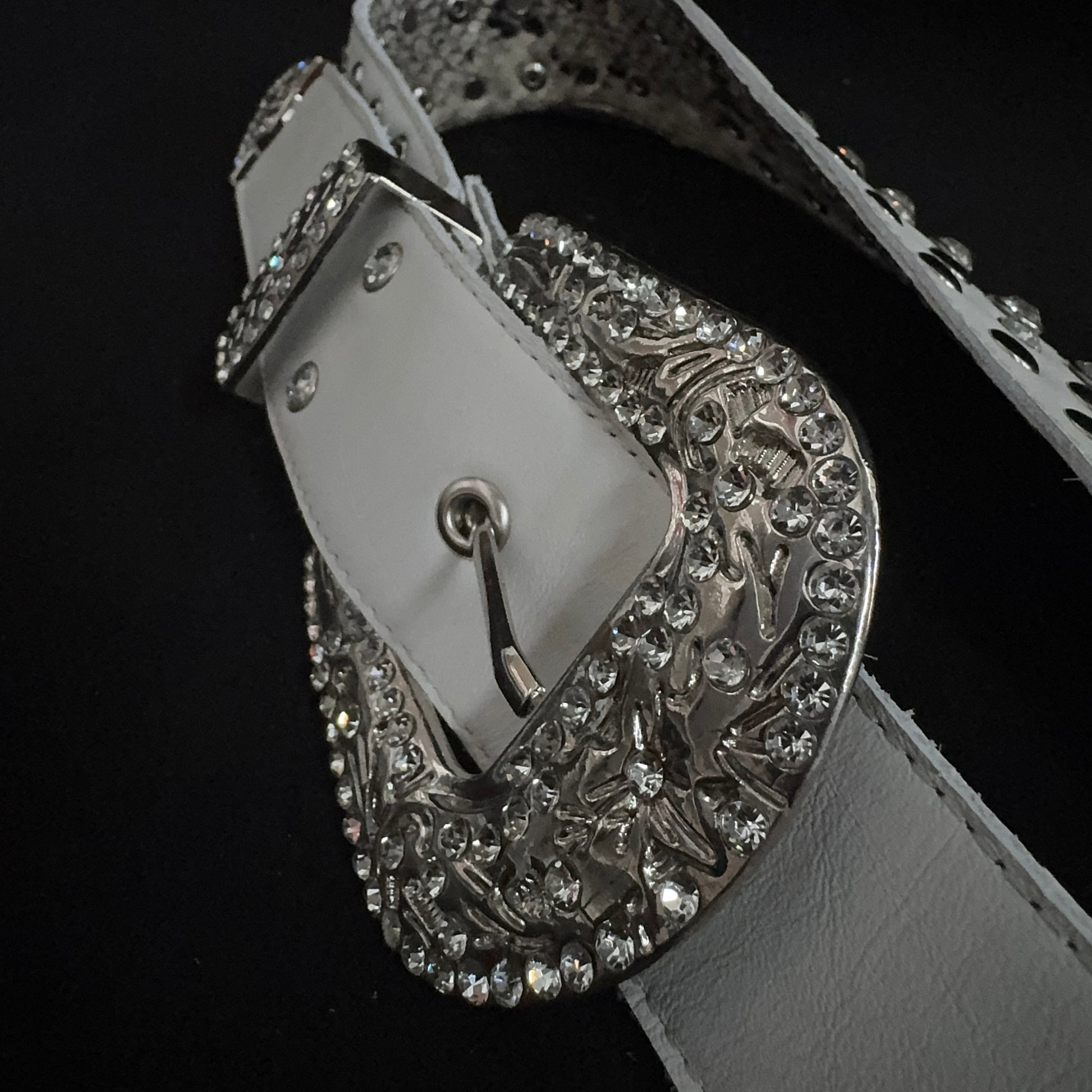 Billy Lux Guitar Strap – Beige Leather with Shiny Buckle | GBS - GBS