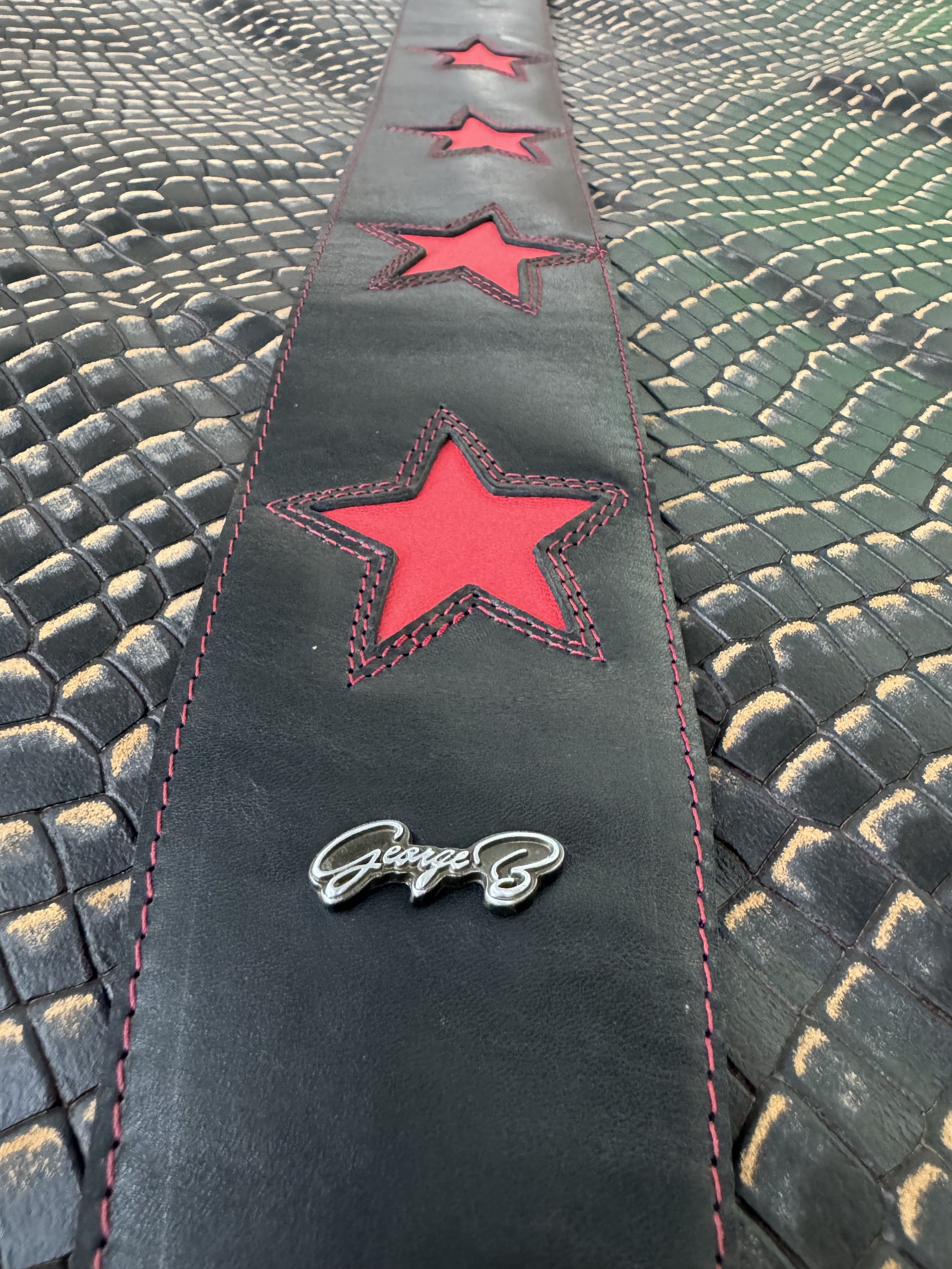 Guitar Leather Straps by George B Straps