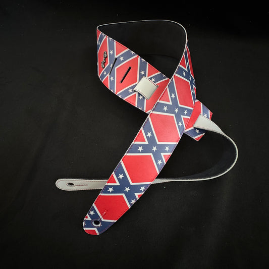 Confederate Flag Guitar Strap – Durable & Iconic Design