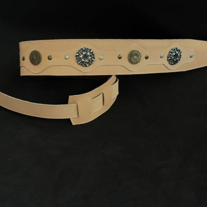Legendary Lux Relic Leather Guitar Strap – Handmade Vintage Premium Design | GBS - GBS