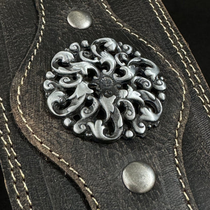 Legendary Lux Relic Leather Guitar Strap – Handmade Vintage Premium Design | GBS - GBS