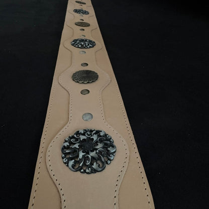 Legendary Lux Relic Leather Guitar Strap – Handmade Vintage Premium Design | GBS - GBS
