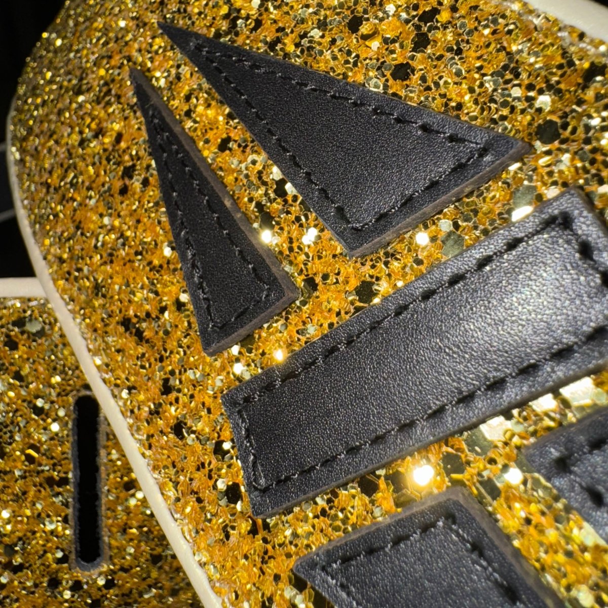 Psychedelic Gold Guitar Strap with Gibson Logo | GBS Handmade Leather - GBS