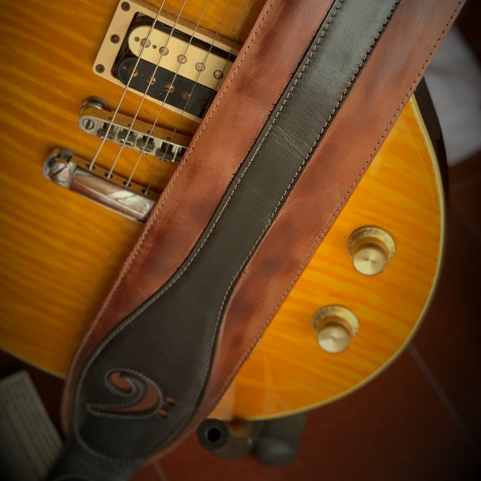 Guitar Leather Straps by George B Straps