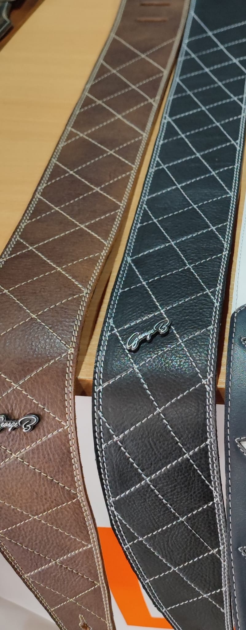 Guitar Leather Straps by George B Straps