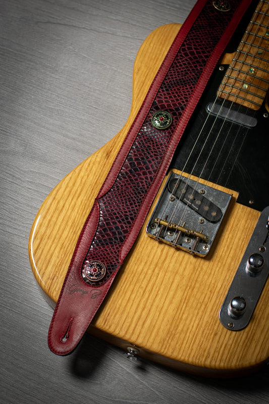 Guitar Leather Straps by George B Straps