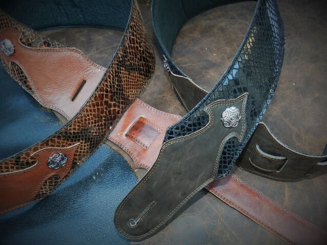 Guitar Leather Straps by George B Straps