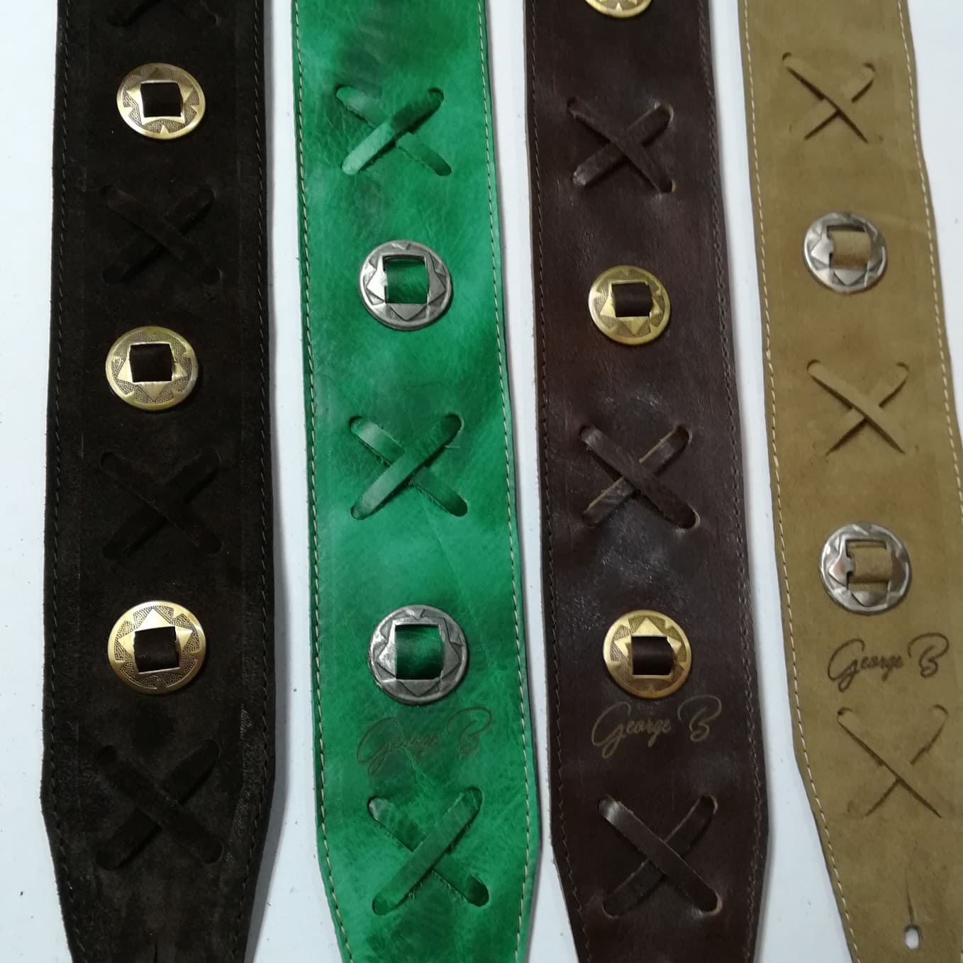 Guitar Leather Straps by George B Straps