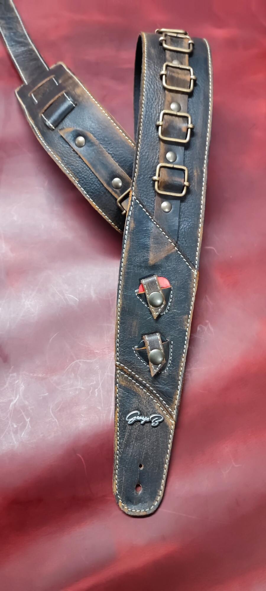 Guitar Leather Straps by George B Straps