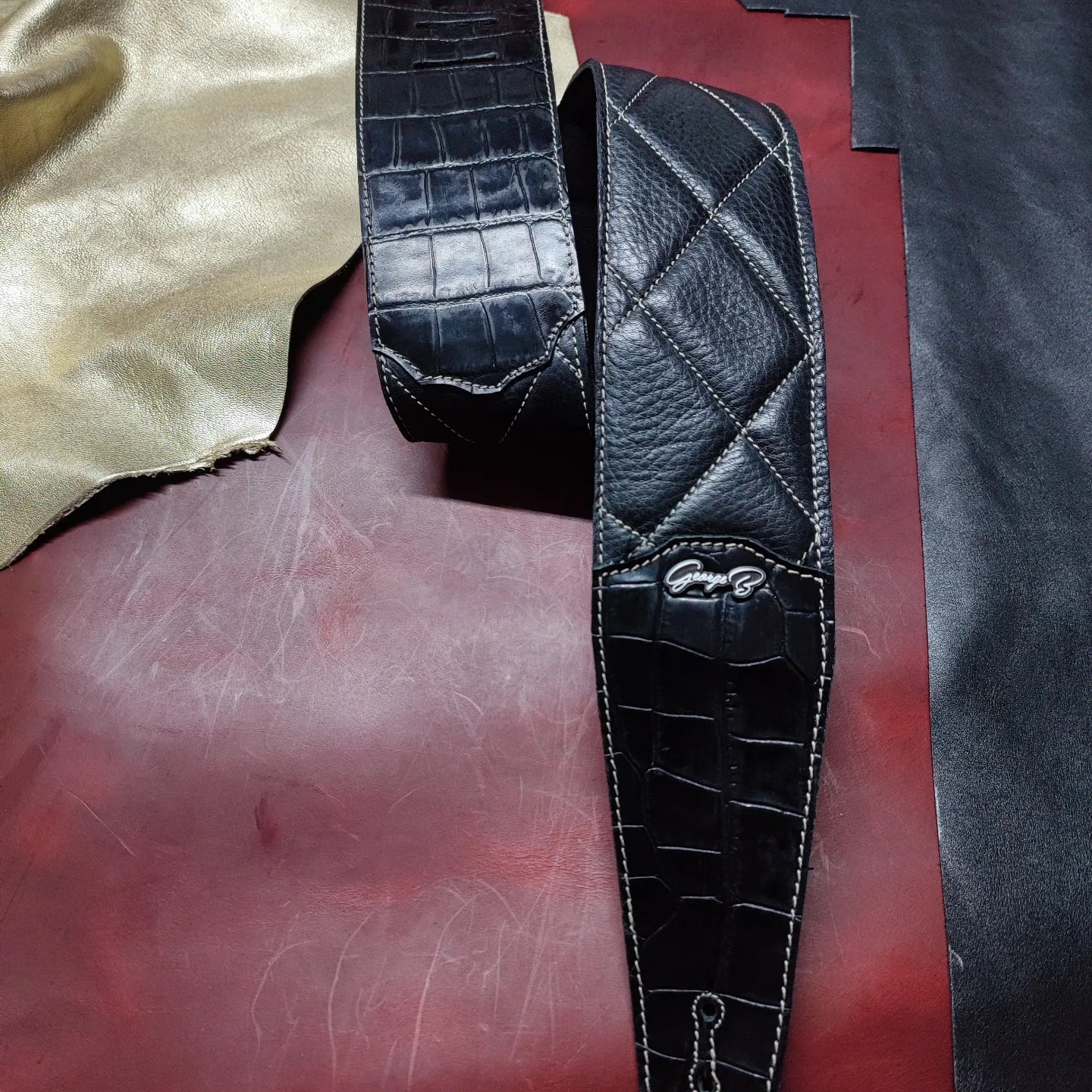Guitar Leather Straps by George B Straps