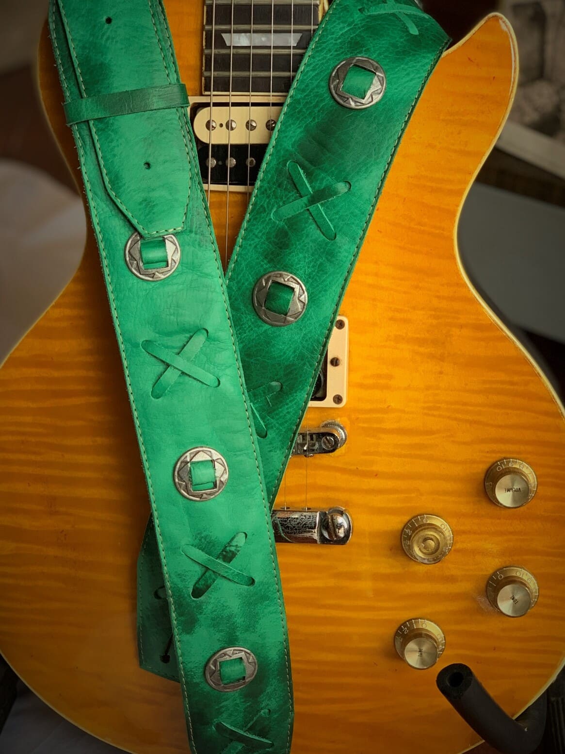 Guitar Leather Straps by George B Straps