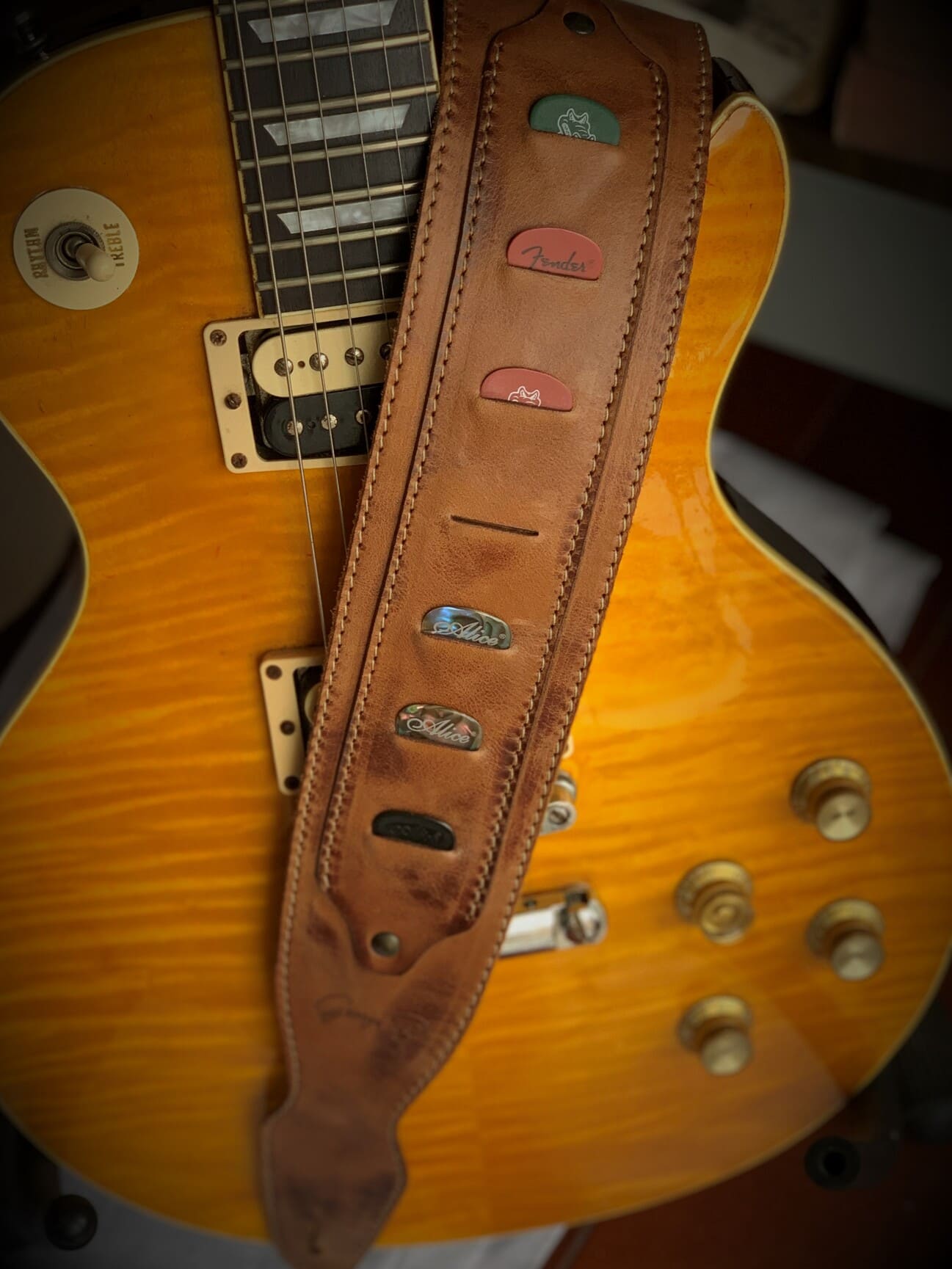 Guitar Leather Straps by George B Straps